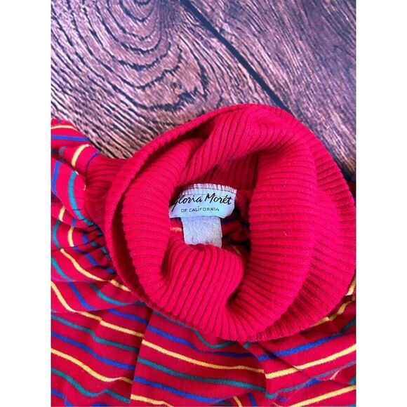 Vtg Gloria Moret of California Multi-color‎ Hostess Patio Gown Dress Robe Sz Lg - Picture 8 of 9